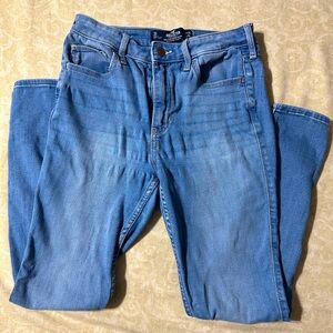 Hollister Women's High Rise Skinny Jeans - Light Blue